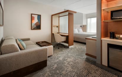 Interior photo of guest room 